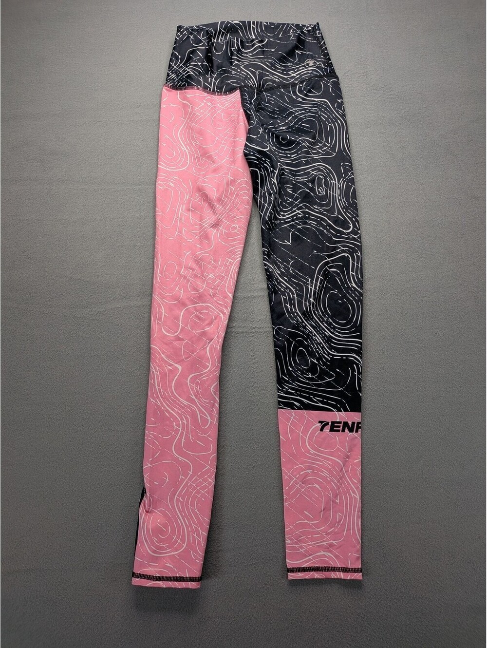 Tenfit Leggings Womens L Pink High Waist Ankle Compression Yoga Gym Workout